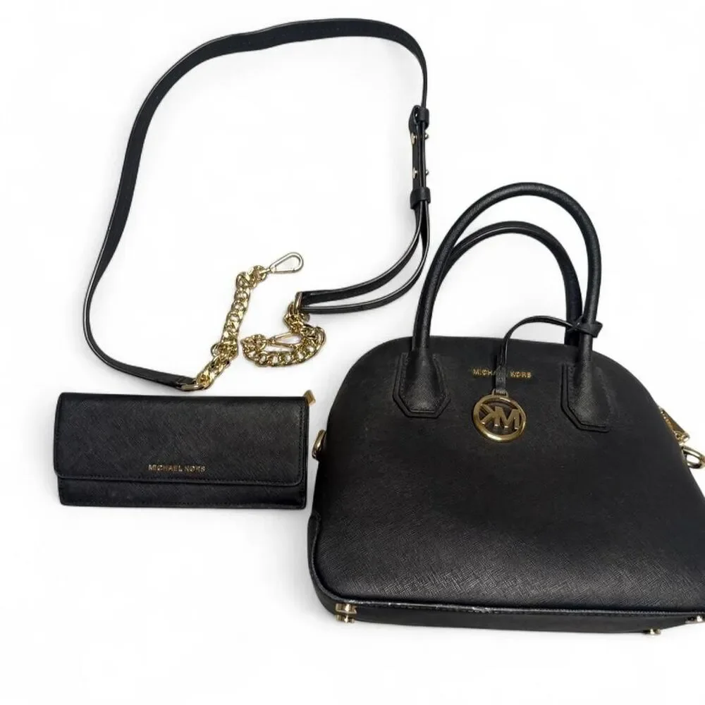 Michael-kors Black Bag and wallet